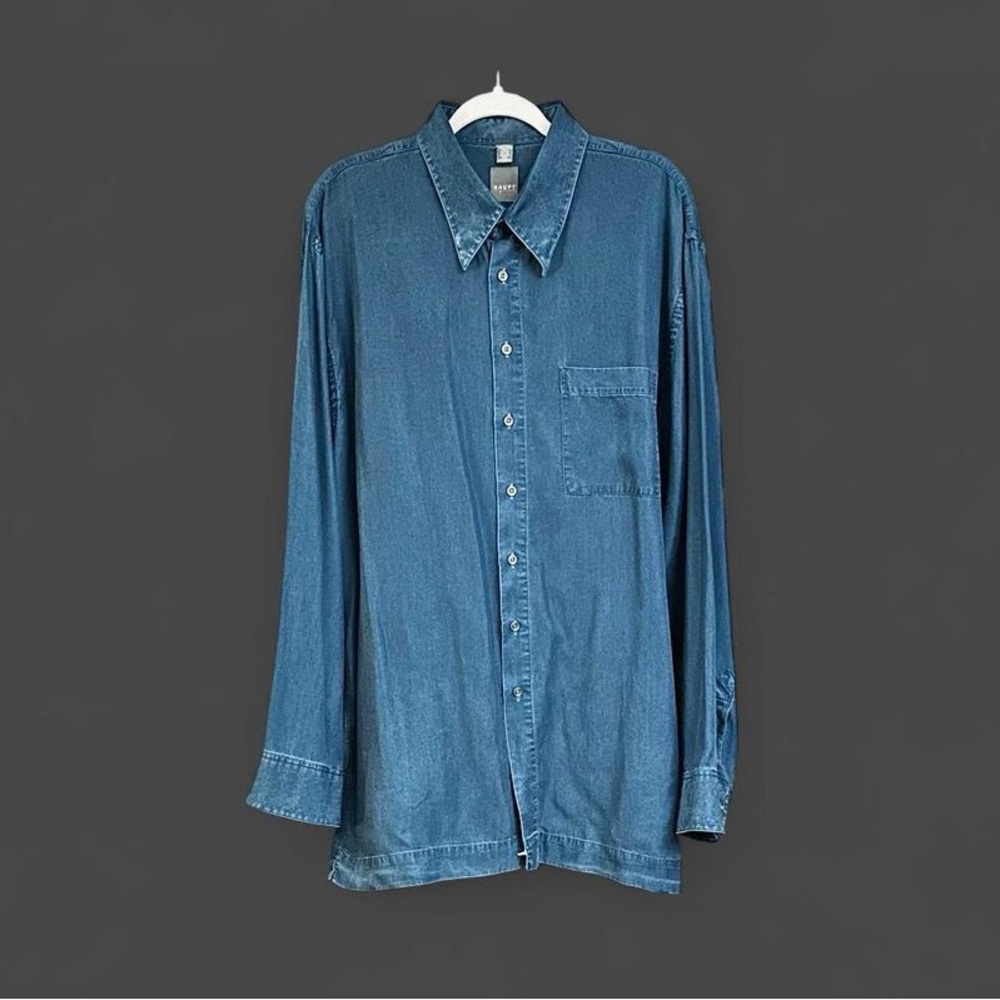 🇩🇪 MADE IN GERMANY Haupt Men’s Button Down Ling Sleeve Shirt